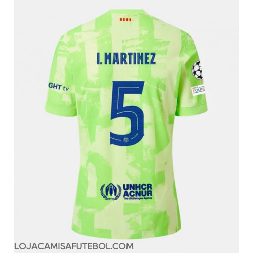 Camisa de Futebol Barcelona Inigo Martinez #5 Equipamento Alternativo 2024-25 Manga Curta